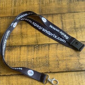 Black Formula 1 Spa Grand Prix Lanyard